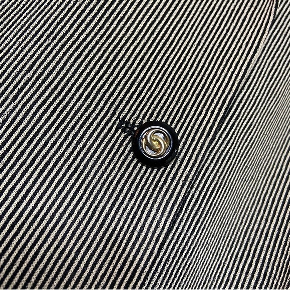 Vintage R&M Richards Blazer Dress Skirt Waist Tie Striped Size 14 Karen Kwong - Picture 7 of 11